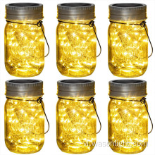 Đèn treo năng lượng mặt trời 20LED Mason Jar